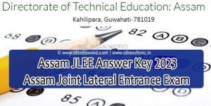 Assam JLEE Solution Key 2023